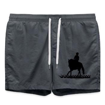 Cheval - Short de bain - charbon - Devant - AI Model Male 185 light (185cm)