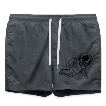 Astronaute Space Weightless - Short de bain - charbon - Devant - AI Model Male 185 light (185cm)