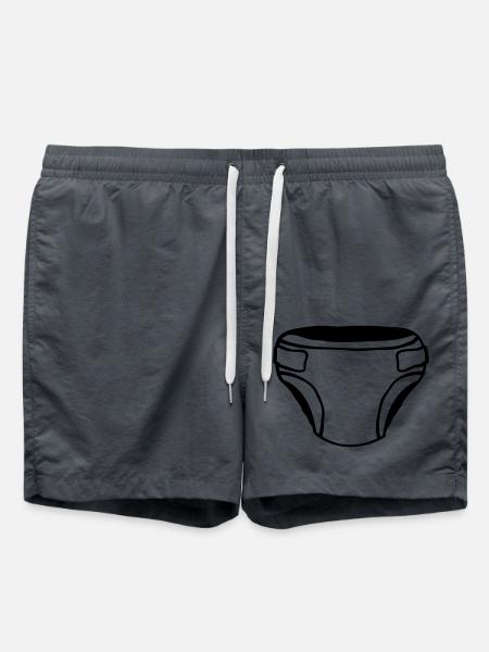 Design Windel Clipart - Badeshorts - Anthrazit