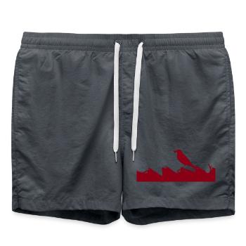 Superpower: Wagtail - Swim Trunks - anthracite - Front - AI Model Male 185 light (185cm)