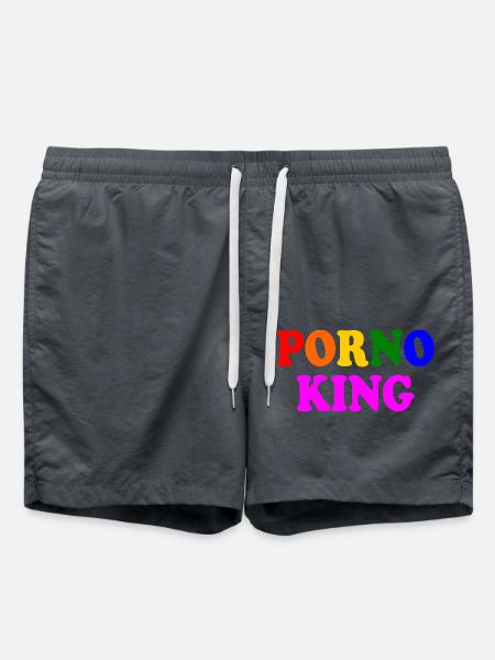 Porno king - Swim Trunks - anthracite