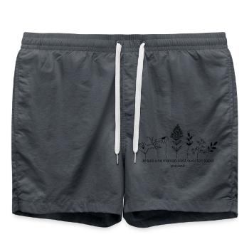 Je suis une maman c'est quoi ton super pouvoir - Short de bain - charbon - Devant - AI Model Male 185 light (185cm)