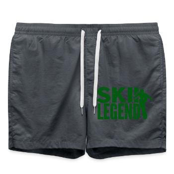 Skiing Snowboard Mountains Holiday Snow Freestyle - Swim Trunks - anthracite - Front - AI Model Male 185 light (185cm)
