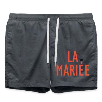 The Bride - Swim Trunks - anthracite - Front - AI Model Male 185 light (185cm)