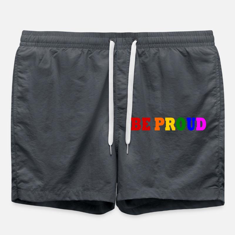Be proud - Swim Trunks - anthracite