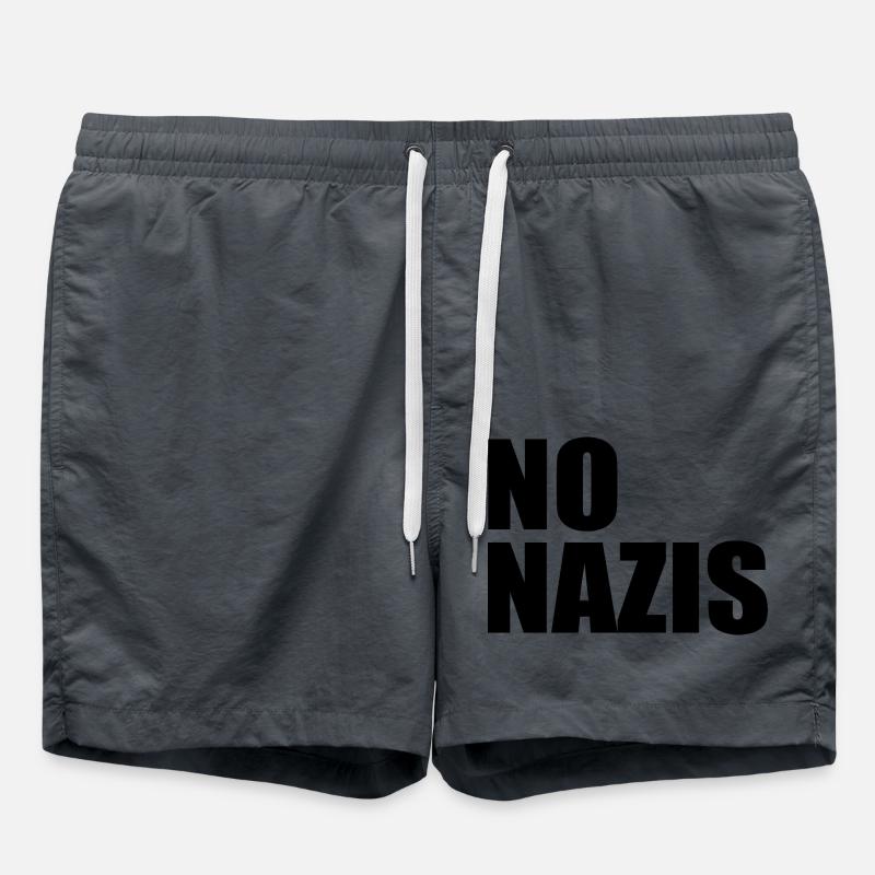 Pas de nazis - Short de bain - charbon