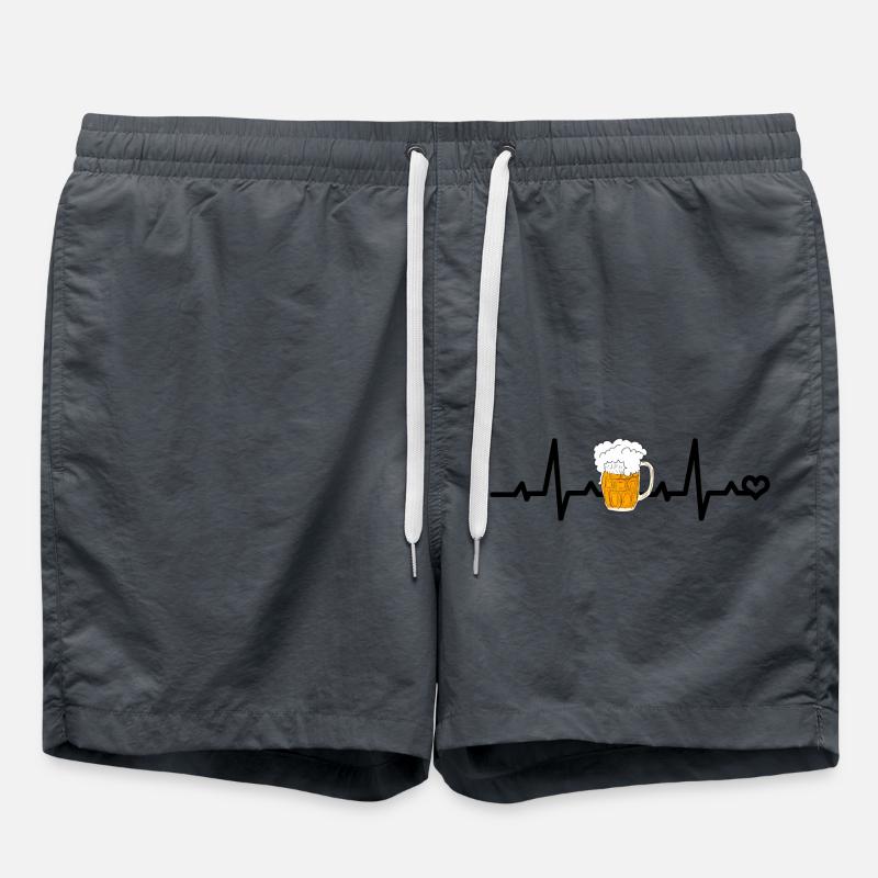 Beer ECG - Swim Trunks - anthracite