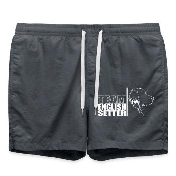 TEAM English Setter Dog Dog Wilsigns - Swim Trunks - anthracite - Front - AI Model Male 185 light (185cm)