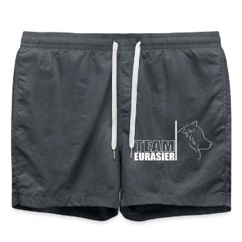 TEAM Eurasier Dog Dog Wilsigns - Swim Trunks - anthracite - Front - AI Model Male 185 light (185cm)