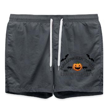 Halloween Town University est. 2000 Citrouille Vampire - Short de bain - charbon - Devant - AI Model Male 185 light (185cm)