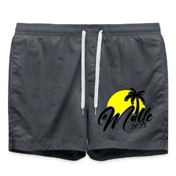 Malle 2025 Palmier - Short de bain - charbon - Devant - AI Model Male 185 light (185cm)