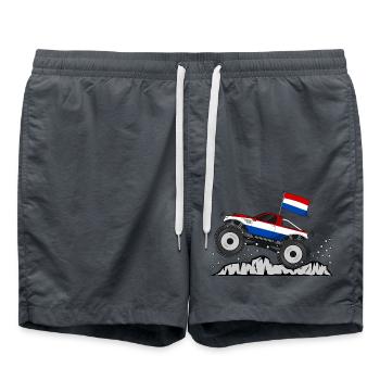 Monster Truck Holland Flag - Swim Trunks - anthracite - Front - AI Model Male 185 light (185cm)