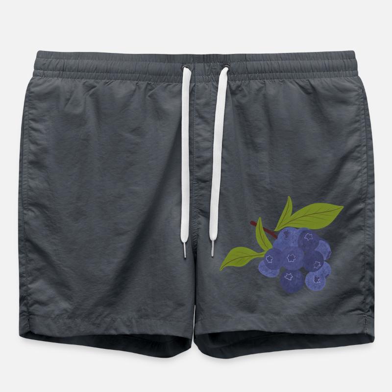 Isolated blueberry - Swim Trunks - anthracite