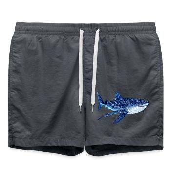 Whale shark - Swim Trunks - anthracite - Front - AI Model Male 185 light (185cm)