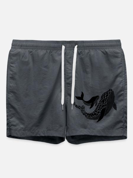 Walfamilie - Badeshorts - Anthrazit
