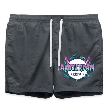 Équipage d’Amsterdam coloré - Short de bain - charbon - Devant - AI Model Male 185 light (185cm)