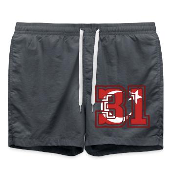 Hatay - Short de bain - charbon - Devant - AI Model Male 185 light (185cm)