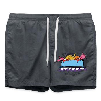 Tout baigne !! - Short de bain - charbon - Devant - AI Model Male 185 light (185cm)