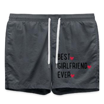 Girlfriend - Swim Trunks - anthracite - Front - AI Model Male 185 light (185cm)