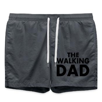 The walking dad - Badeshorts - Anthrazit - Vorne - AI Model Male 185 light (185cm)