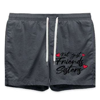 Herzen Friends Sisters - Badeshorts - Anthrazit - Vorne - AI Model Male 185 light (185cm)