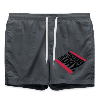 have a good day - Badeshorts - Anthrazit - Vorne - AI Model Male 185 light (185cm)