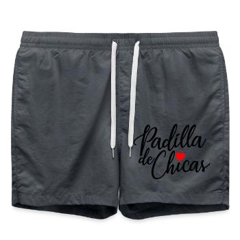 Padilla de Chicas Bride's Gang Bridesmaid Wedding - Swim Trunks - anthracite - Front - AI Model Male 185 light (185cm)