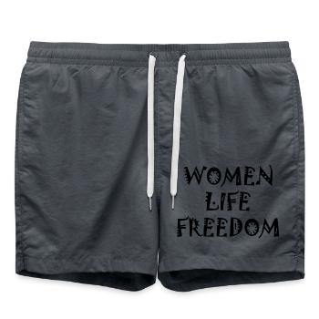 Women life freedom - Short de bain - charbon - Devant - AI Model Male 185 light (185cm)