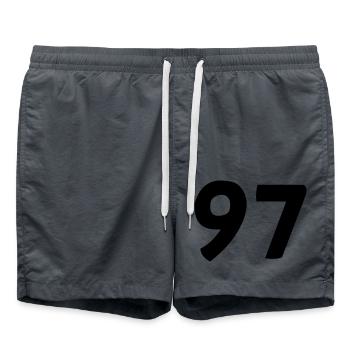 97 - Short de bain - charbon - Devant - AI Model Male 185 light (185cm)