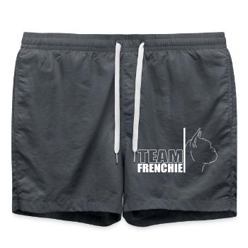 TEAM Frenchie Dog Bouledogue français Wilsigns - Short de bain - charbon - Devant - AI Model Male 185 light (185cm)