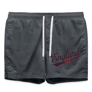 England für einen London Fan - Badeshorts - Anthrazit - Vorne - AI Model Male 185 light (185cm)