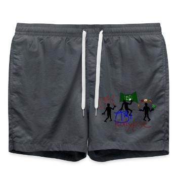 ABIkalypse - Badeshorts - Anthrazit - Vorne - AI Model Male 185 light (185cm)