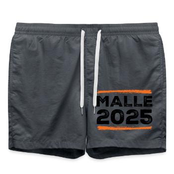 Malle 2025 Dire - Short de bain - charbon - Devant - AI Model Male 185 light (185cm)