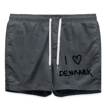 J’adore le Danemark - Short de bain - charbon - Devant - AI Model Male 185 light (185cm)