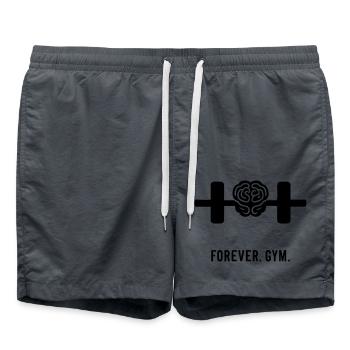 FOREVER. GYM. PART 2 - Badeshorts - Anthrazit - Vorne - AI Model Male 185 light (185cm)