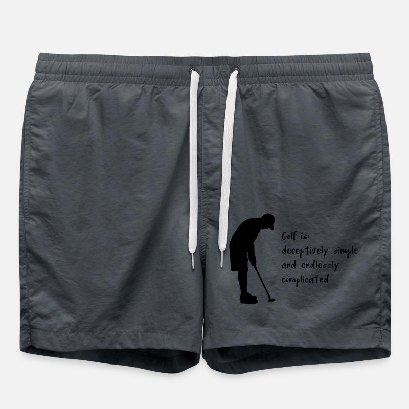 Golf - Short de bain - charbon