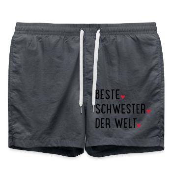 Schwester - Badeshorts - Anthrazit - Vorne - AI Model Male 185 light (185cm)