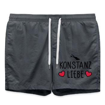 Konstanz Liebe - Badeshorts - Anthrazit - Vorne - AI Model Male 185 light (185cm)