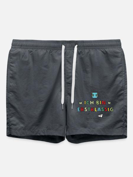 Ich bin Erstklassig - Badeshorts - Anthrazit