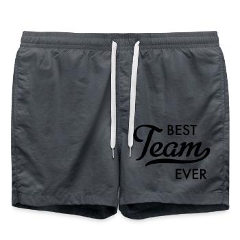 Bestes Team - Badeshorts - Anthrazit - Vorne - AI Model Male 185 light (185cm)
