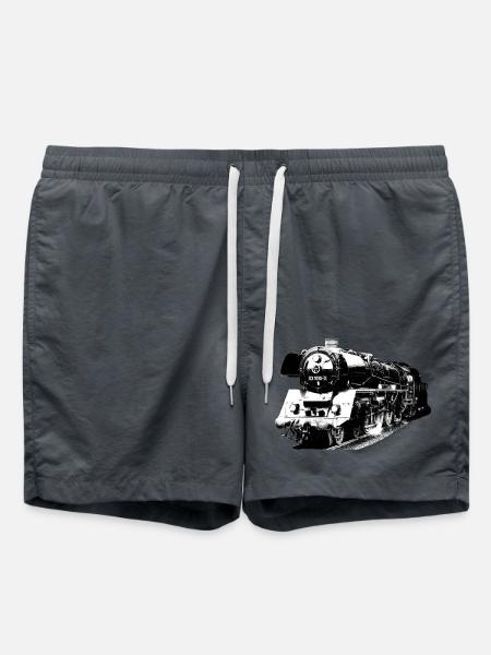 Dampflokomotive 03 1010 - Badeshorts - Anthrazit