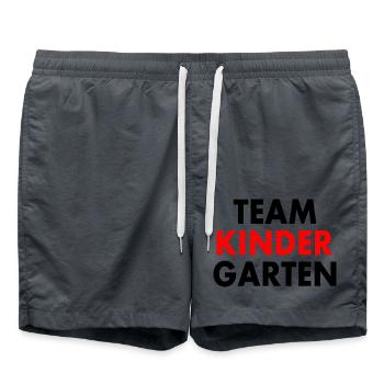 Team kindergarten - Badeshorts - Anthrazit - Vorne - AI Model Male 185 light (185cm)