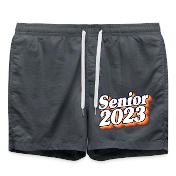 Senior Class Of 2023 Retro Graduation Party Gift - Swim Trunks - anthracite - Front - AI Model Male 185 light (185cm)