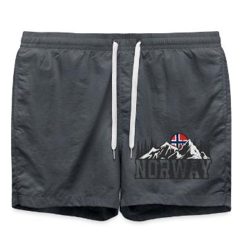 Norwegen - Badeshorts - Anthrazit - Vorne - AI Model Male 185 light (185cm)