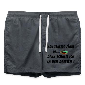 Traktor - Badeshorts - Anthrazit - Vorne - AI Model Male 185 light (185cm)