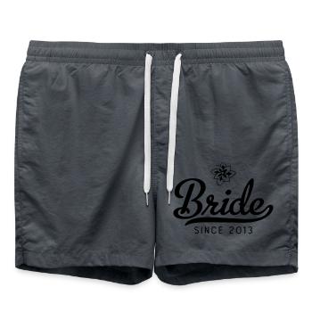 Mariée depuis 2013 - Short de bain - charbon - Devant - AI Model Male 185 light (185cm)