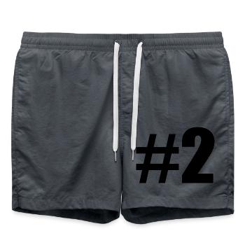 #2 - Badeshorts - Anthrazit - Vorne - AI Model Male 185 light (185cm)