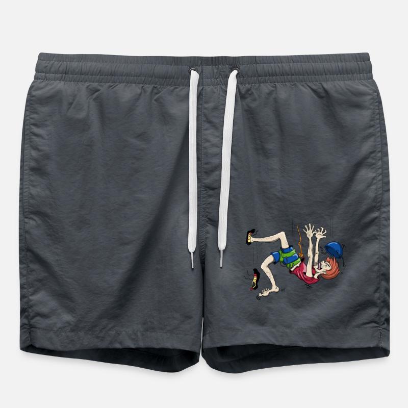 Crashing climber - Swim Trunks - anthracite