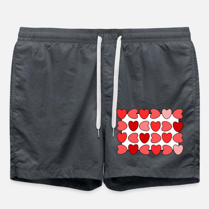 So many hearts - Swim Trunks - anthracite