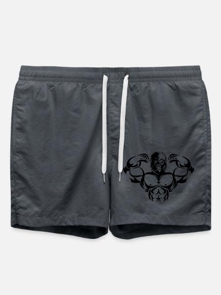 Strong Gorilla - Swim Trunks - anthracite